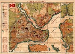Afternoon Map Istanbul Tourist Maps Mapas Antigos Mapa