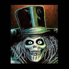 Print 8x10 The Hatbox Ghost Haunted Mansion Disney Etsy In 2021 Hatbox Ghost Creepy Horror Horror Dark