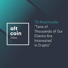 On tuesday, charlie lee, the creator of litecoin, revealed that he spotted bitcoin and litecoin trading pairs appear on his td ameritrade think or swim portal. Altcoin News Td Ameritrade Tens Of Thousands Of Our Clients Are Interested In Crypto By Marko Vidrih The Capital Medium