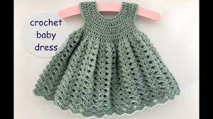 Crochet Baby Dress Madeline 2021 App 0 6 Months How To Crochet A Baby Dress Youtube