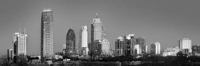 Also you can see and buy my city sets: Atlanta Skyline At Dusk Midtown Black And White Bw Panorama Photograph By Jon Holiday