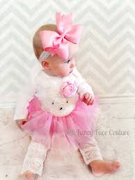 Baby Girl Newborn Take Home Outfit Pink Rosette Pink Tutu Lace Tights Little Girls Easter Clothes Boutique Baby Baby Girl Newborn Baby Easter Outfit Baby Girl