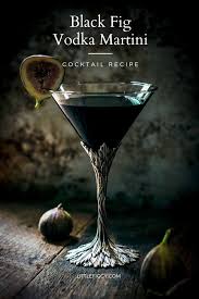 A Rich Black Vodka Martini Recipe That S Perfect For Halloween Black Fig Vodka Martini Eerily Black With Layers Vodka Martini Martini Cocktail Recipe Martini