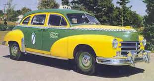 Image result for Taxi Cab Federal Yellow 1956 Taxi