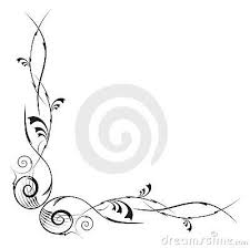 Best And Beautiful Black And White Floral Corner Borders And Pattern Designs Available For Free Feel Free To Downl Flower Border Simple Borders Corner Borders