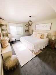 I wanted to create a space where family & friends could come and think that they were away on. Our Affordable Farmhouse Guest Bedroom A Slice Of Style