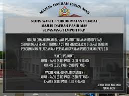 Beliau berkata, pelbagai projek pembangunan dilaksana dan dirancang sebagai sebahagian langkah untuk menaik taraf majlis daerah pasir mas menjadi majlis perbandaran. Majlis Daerah Pasir Mas Beitrage Facebook