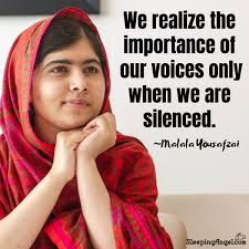 I think everyone makes a mistake at least once in. Malala Quotes About Courage Malala Yousafzai Inspirational Quotes Dogtrainingobedienceschool Com