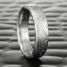 Damascus Steel Wedding Ring Flat Eddy Pools Steven Jacob Damascus Steel Wedding Band Damascus Wedding Band Steel Wedding Ring
