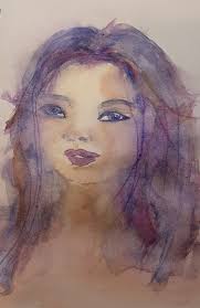 Watercolor sketch of wedding day friends