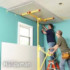 Cracks in the ceiling could me a number of things. Why Remove Popcorn Ceiling When You Can Cover It With Drywall Diy Family Handyman