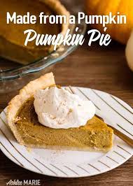 Homemade Pumpkin Pie Made From A Fresh Pumpkin Ashlee Marie Real Fun With Real Food In 2020 Homemade Pumpkin Pie Fresh Pumpkin Pie Recipe Pumpkin Pie Recipes