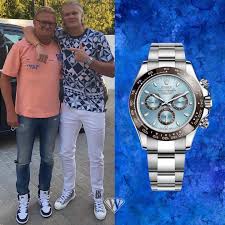 Jun 15, 2021 · haaland is filling his downtime by flitting around the coast while wearing delightful designer outfits. Erling Haaland Rolex Cosmograph Daytona In Platinum Superwatchman Com