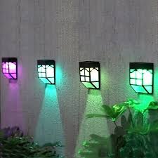 Led Solar Lights Outdoor Fence Lights Garden Waterproof Home Landscape Lights Wish