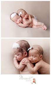 Twin Babies During Newborn Session With Ct Ma And Ri Newborn Photographers Massart Photography Twin Baby Girls Newborn Baby Photography Twin Babies Pictures