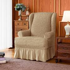 T Cushion Wingback Slipcover In 2020 Slipcovers For Chairs Slipcovers Furniture
