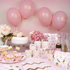 decoration anniversaire fille rose et dore pink and gold girl birthday party decoration 1st birthday girl decorations baby shower deco baby shower decorations