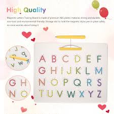 A simple shout out the letter mark that letter with a pom pom will work too! Hautton Magnetic Letters Board 2 In 1 Alphabet Letter Tracing Board Educational Toy A To Z And A To Z Read Learn Writing Drawing Tablet With Stylus Pen For Toddlers Kids Preschool