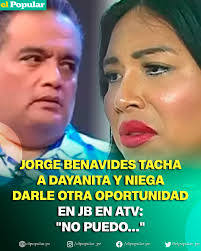 ❌😡Jorge Benavides se mostró bastante radical al asegurar que Dayanita no  recibirá una tercera oportunidad para volver al programa luego de revelarse  que ofrece 'servicios privados'😟👇  https://elpopular.pe/espectaculos/2025/07/03/jorge-benavides ...