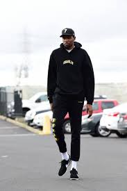 Durant attends his college, the university of texas, in the off. Kevin Durant Of The Golden State Warriors Arrives Prior To A Game Nba Fashion Kevin Durant Nba Outfit