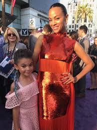 Katherine's baby gets love from gotg's zoe saldana, james gunn. Ariana Greenblatt