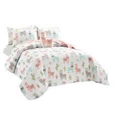 By emancarrillo jul 15, 2015. Make A Wish Southwest Llama Cactus By Lush Decor Animal Print Polyester Reversible Quilt Full Queen White Blush 4 Pc Set Walmart Com Walmart Com