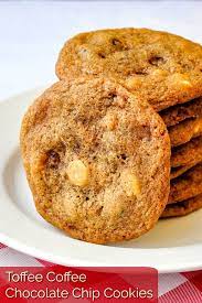 Toffee Coffee Chocolate Chip Cookies A Flavour Combination That Works Recipe Chocolate Chip Cookies Chocolate Coffee Chip Cookies