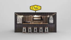 Container Cafe 4 3d Model Cgtrader Container Cafe Shipping Container Cafe 3d Model