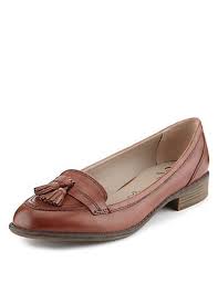 Wide Fit Leather Tassel Loafers Footglove M S Loafers Tassel Loafers Boot Shoes Women