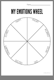 Emotions Wheel Therapy Worksheets Emotions Wheel Recreation Therapy