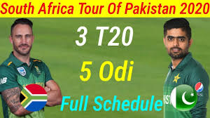 Live score pakistan vs south africa 1st test at national stadium, karachi pakistan vs south africa match. South Africa Tour Of Pakistan 2020 Pak Vs Rsa T20 Series Full Schedule Date And Time Table Youtube