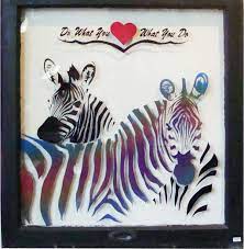 Do What You Love What You Do Reverse Spray Paint On Glass Glass Painting Art Techniques Painting