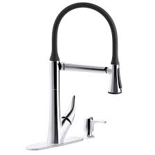 Rotate the handle to the on position. Kohler Arise Pull Out Kitchen Faucet 1 Handle Chrome Rona