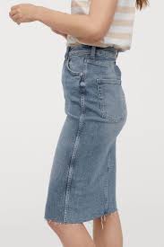 Diz Boyu Kot Etek Model Etek Etek Modelleri Kot Etek