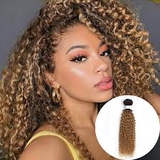 4.5 out of 5 stars. Buy Kemy 8 Inch Kinky Curly Human Hair Bundles Ombre Weave 1pcs For Bob Hairstyle 2 Tone Dark Root To Honey Blonde Ombre Hair Extension For Black Women 8 Inch Online In Indonesia B08v17qny1