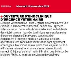 Urgence Vétérinaire - Clinique de Garde -Vétérinaires 2 Toute Urgence Nîmes