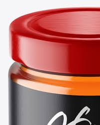 Download Glass Jar W Honey Mockup In Jar Mockups On Yellow Images Object Mockups PSD Mockup Templates