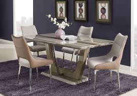 Duvall Tan 5 Pc Dining Room Living Room Leather Dining Table Dimensions Dining Room Sets