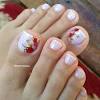 Pedicure diseños flores facil : 3