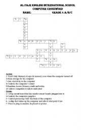 If you're still haven't solved the crossword clue computer component then why not search our database by the letters you have already! English Worksheets Computer Crossword