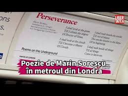 0.00 lei (ridicare de la sediu). Poezie De Marin Sorescu In Metroul Din Londra Youtube