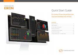 The cost of thomson reuters' eikon is $22,000 per year, but a stripped down version can cost as little as $3 thomson reuters eikon is best for … those who would otherwise buy bloomberg but want. Thomson Reuters Eikon Quick Start Guide By Inceif Knowledge Management Centre Kmc Issuu