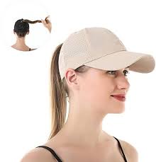 LITSSIN Criss Cross Ponytail Quick Dry Fit Hats for Women Gym Fitted Cap,  Athletic Ponycap Workout Hats for Running Hiking Golf Fishing