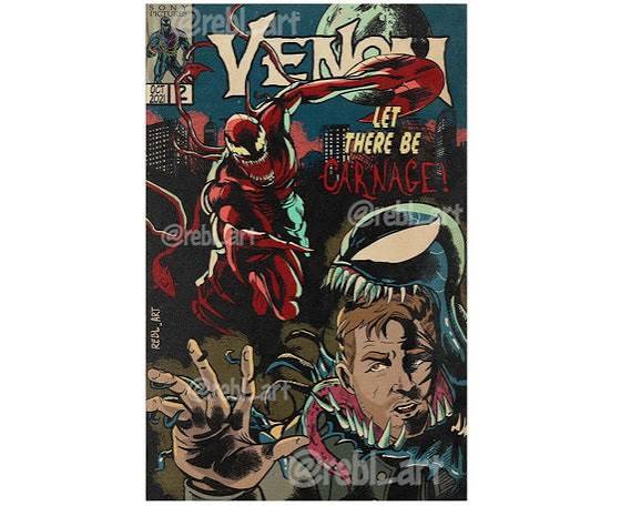 Venom Let There Be Carnage | Marvel Comic Book Print
