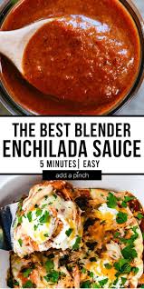 The Best Blender Enchilada Sauce Recipe Add A Pinch In 2020 Recipes With Enchilada Sauce Best Enchilada Sauce Best Enchiladas