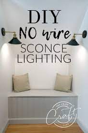Magic Light Hack Diy No Wire Sconce Lights Sconce Lighting Apartment Lighting Diy Sconces