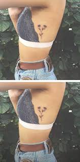 Simple Flower Tattoo On Ribs Rib Tattoos For Women Rib Tattoo