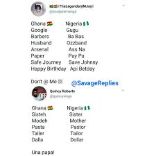 Alhaji lai mohammed, nigeria's information minister, announced twitter's suspension on both twitter and facebook, leading to mockery. Savage Replies On Twitter Ghana Vs Nigeria Savagereplies