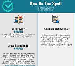 Correct Spelling For Errant Infographic Spellchecker Net