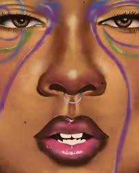 Part 3 of my Black Beauty Portrait Series. This series is going slowly but  that's okay! This is a drawing of my favorite makeup artist and the  sweetest human @makeupbyguelila surprise I